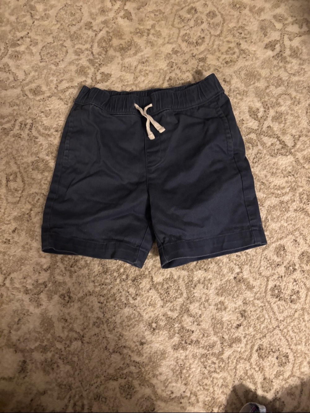 Janie and Jack Navy Pull-On Shorts with Drawstring